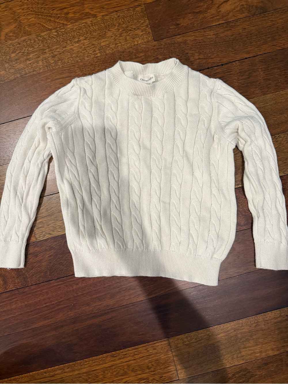 Crewcuts Cream Cable-Knit Sweater Sz XS (4-5)